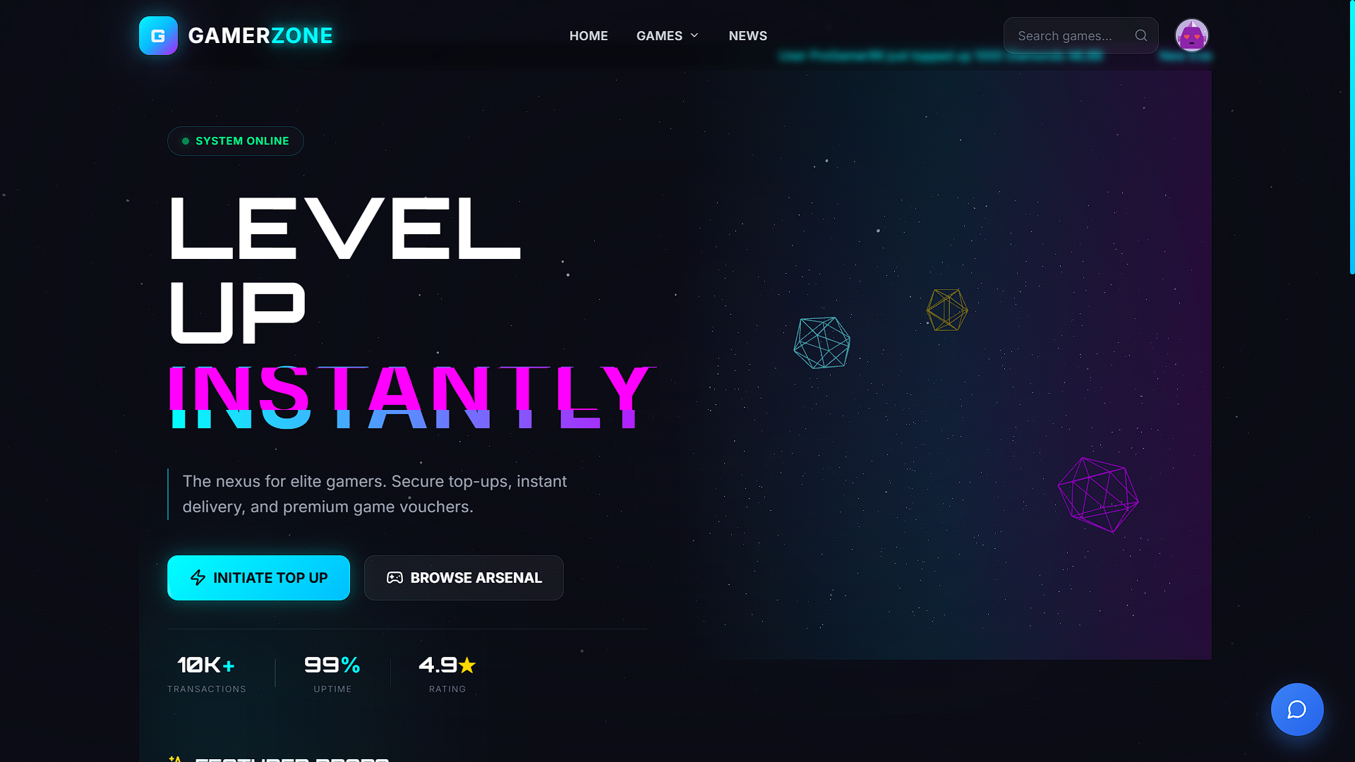 Game Top-Up Platform